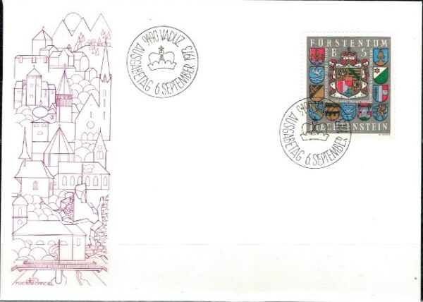 FDC HERBY LIECHTENSTEIN MI.590