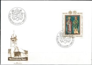 FDC ROCZNICA LIECHTENSTEIN MI.734