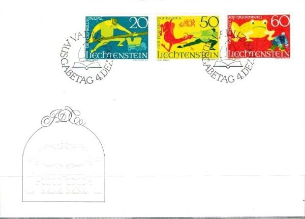FDC SZTUKA LIECHTENSTEIN MI.518-520