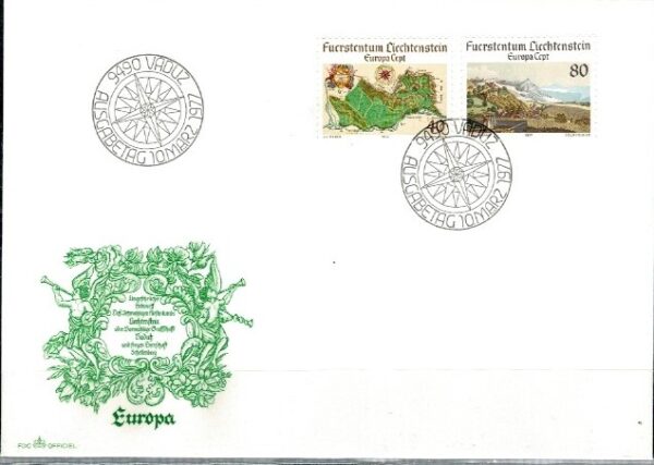 FDC EUROPA CEPT LIECHTENSTEIN MI.667-668