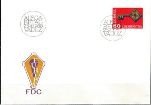 FDC EUROPA CEPT LIECHTENSTEIN MI.495