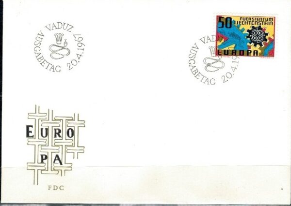 FDC EUROPA CEPT LIECHTENSTEIN MI.474