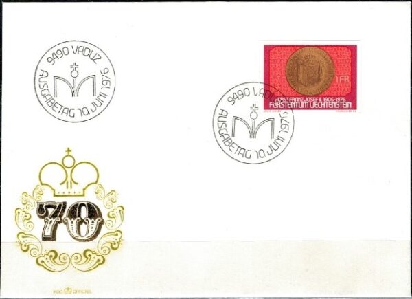 FDC ROCZNICA LIECHTENSTEIN MI.650