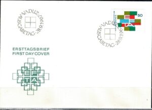 FDC ROCZNICA LIECHTENSTEIN MI.481