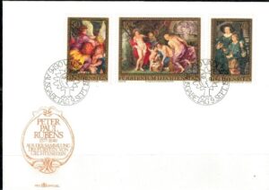 FDC RUBENS LIECHTENSTEIN MI.655-657