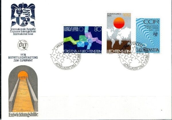FDC EUROPA LIECHTENSTEIN MI.728-730