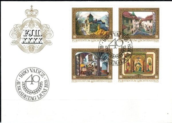 FDC MALARSTWO LIECHTENSTEIN MI.706-709