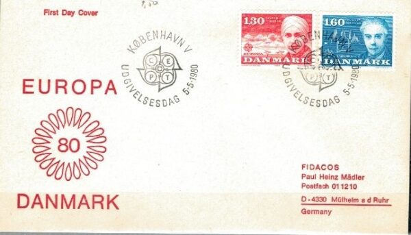 FDC EUROPA CEPT DANIA MI.699-700
