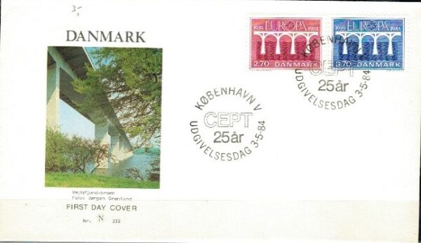 FDC EUROPA CEPT DANIA MI.806-807