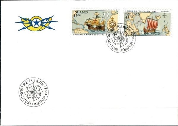 FDC EUROPA CEPT ISLANDIA MI.762-763