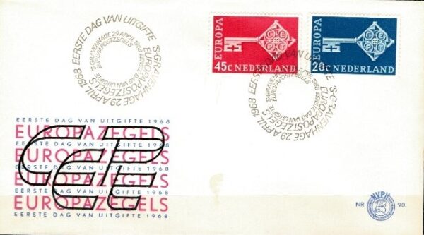 FDC EUROPA CEPT HOLANDIA MI.899-900 NR1