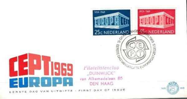 FDC EUROPA CEPT HOLANDIA MI.920-921 NR1