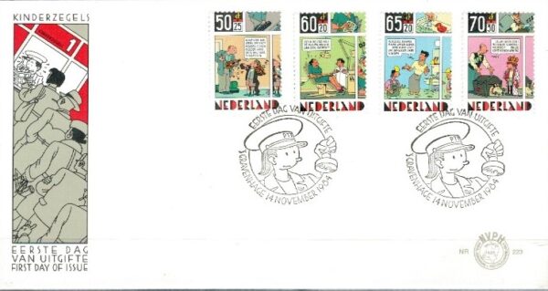 FDC KOMIKS HOLANDIA MI.1259-1262