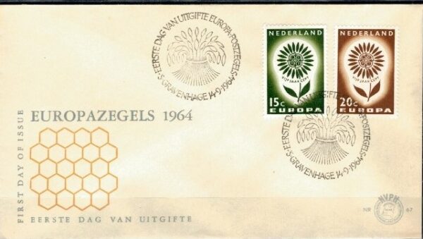 FDC EUROPA CEPT HOLANDIA MI.827-828