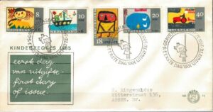 FDC DZIEŃ DZIECKA HOLANDIA MI.850-854 NR1