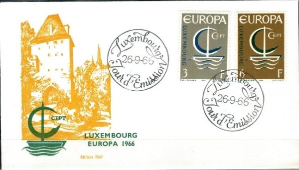 FDC EUROPA CEPT LUXEMBURG MI.733-734