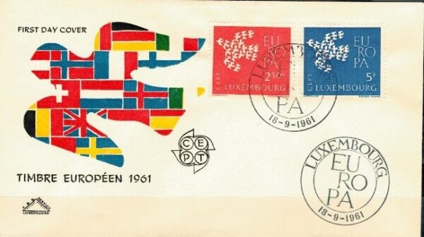 FDC EUROPA CEPT LUXEMBURG MI.647-648