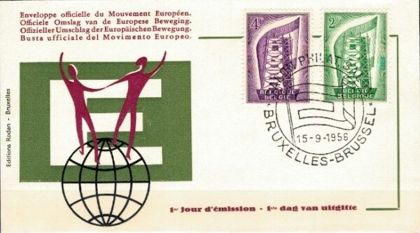 FDC EUROPA BELGIA MI.1043-1044