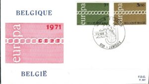 FDC EUROPA CEPT BELGIA MI.1633-1634