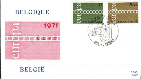 FDC EUROPA CEPT BELGIA MI.1633-1634