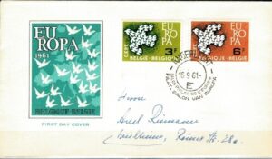 FDC EUROPA CEPT BELGIA MI.1253-1254 NR2