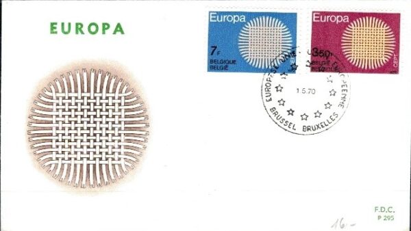 FDC EUROPA CEPT BELGIA MI.1587-1588