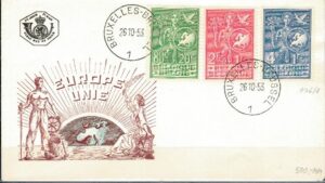 FDC ROCZNICA BELGIA MI.976-978