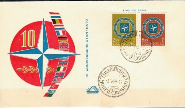 FDC NATO LUXEMBURG MI.604-605