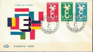 FDC EUROPA LUXEMBURG MI.590-592 NR2