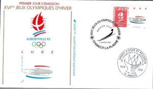 FDC OLIMPIADA ZIMOWA FRANCJA MI.2825