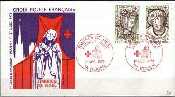 FDC CZERWONY KRZYŻ FRANCJA MI.2183-2184