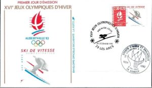 FDC OLIMPIADA ZIMOWA FRANCJA MI.2814