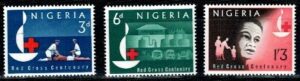 CZERWONY KRZYŻ NIGERIA MI.138-140**