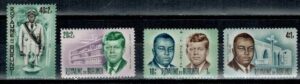 J.F.KENNEDY I LOUISE RWAGASORE BURUNDI MI.211-214A**