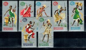 ŚWIATOWA WYSTAWA W NOWYM JORKU BURUNDI MI.183-189A**