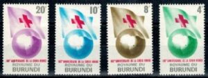 CZERWONY KRZYŻ BURUNDI MI.59-62A**