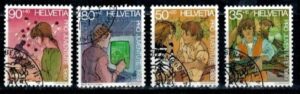 DZIEŃ DZIECKA SZWAJCARIA MI.1405-1408 KASOWANY
