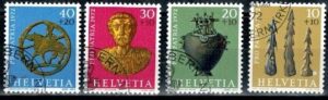 SZTUKA SZWAJCARIA MI.971-974 KASOWANY