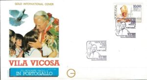 WIZYTA JANA PAWŁA II PORTUGALIA-VILA VICOSA KOPERTA