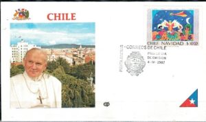 WIZYTA JANA PAWŁA II CHILE-PUNTA ARENAS KOPERTA