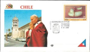 WIZYTA JANA PAWŁA II CHILE-LA SERENA KOPERTA