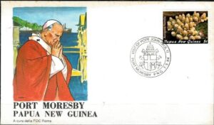 WIZYTA JANA PAWŁA II PAPUA NOWA GWINEA-PORT MORESBY KOPERTA