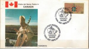 WIZYTA JANA PAWŁA II KANADA-TORONTO KOPERTA