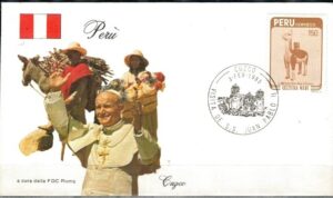 WIZYTA JANA PAWŁA II PERU-CUZCO KOPERTA