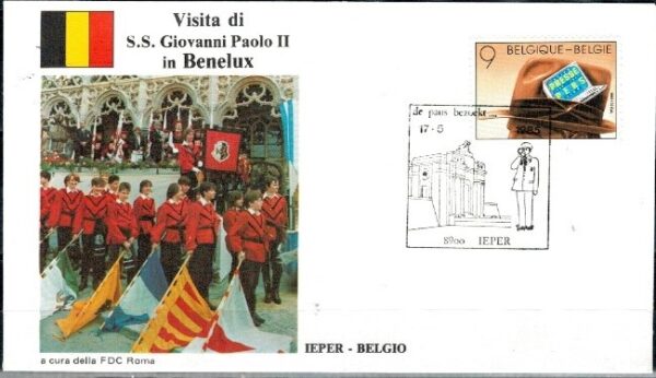 WIZYTA JANA PAWŁA II BELGIA-IEPER KOPERTA