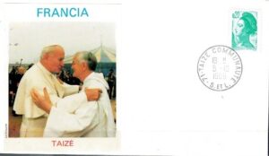 WIZYTA JANA PAWEŁA II FRANCJA - TAIZE KOPERTA