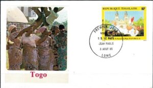 WIZYTA JANA PAWŁA II TOGO-LOME KOPERTA
