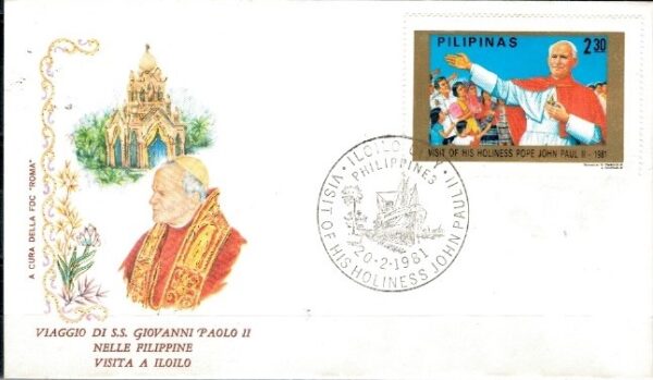 WIZYTA JANA PAWŁA II FILIPINY-ILOILO KOPERTA