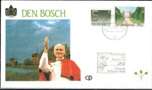 WIZYTA JANA PAWŁA II HOLANDIA-DEN BOSCH KOPERTA