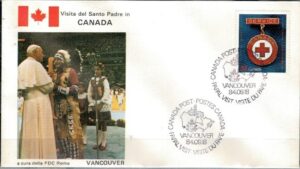 WIZYTA JANA PAWŁA II KANADA-VANCOUVER KOPERTA